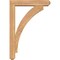 Ekena Millwork Thorton Craftsman Smooth Bracket w/ Offset Brace, Western Red Cedar, 5 1/2"W x 26"D x 38"H BKT0604X26X38THR04SWR - alternate 3